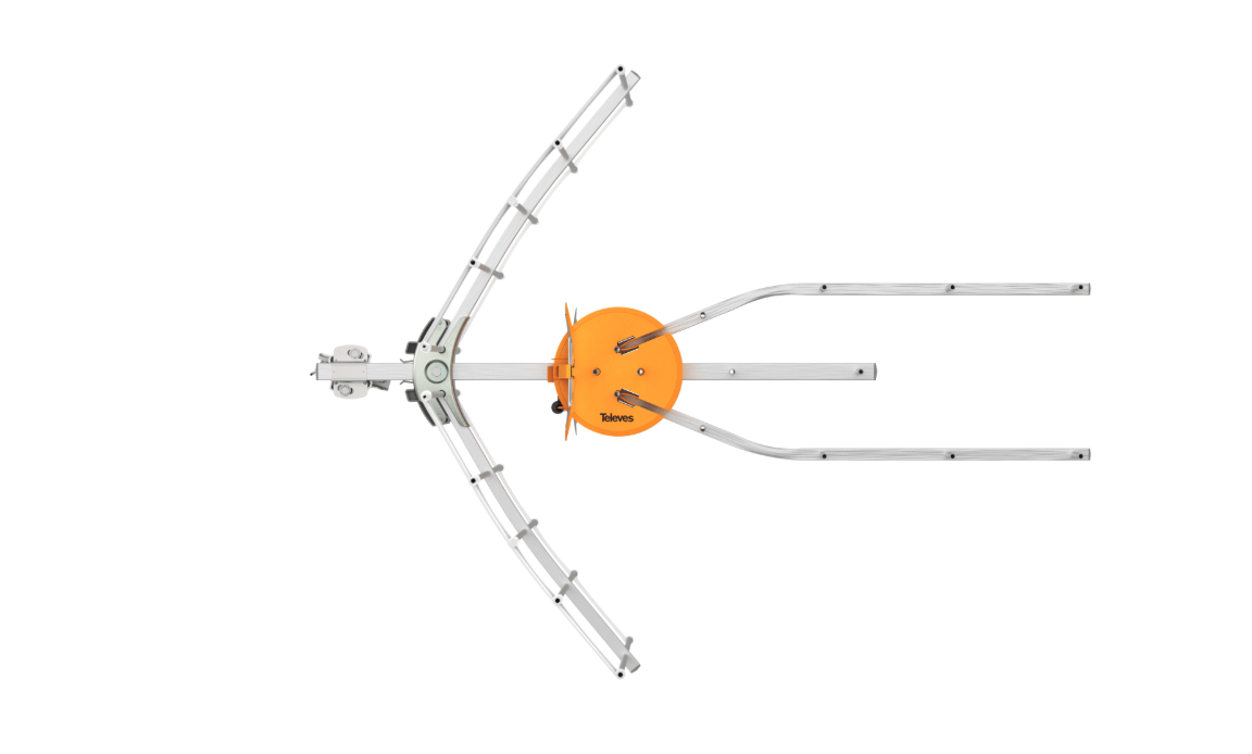 vista dall alto antenna uhf intelligente televu00e9s a6 per canali 21 48