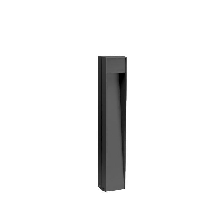 paletto led da esterno antracite goccia standing 8w 3000k