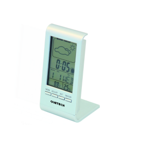Stazione meteo interna display retroilluminato con funzione temperatura e umidità interne, calendario, orologio con allarme, calendario lunare, barometro  - therm02.012l