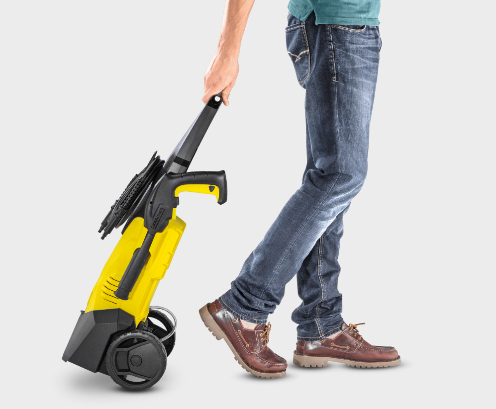 Trasporto idropulitrice Karcher K3 su ruote idropulitrice karcher k3 trasporto su ruote con maniglia