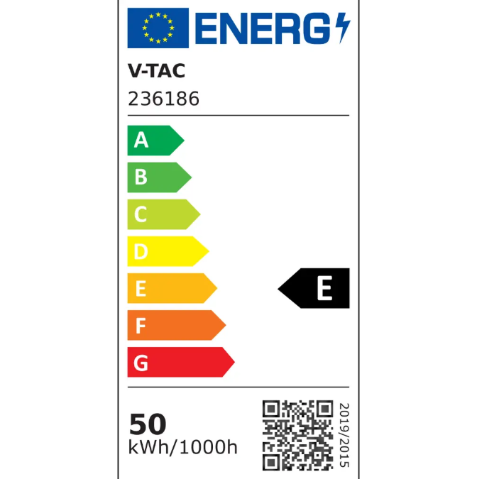 etichetta energetica v tac 236186 classe e etichetta energetica armatura stradale led v tac 236186 classe e