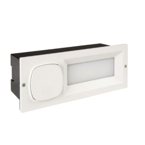 Segnapasso led incasso bianco con presa schuko  4000k 7w  99264/02
