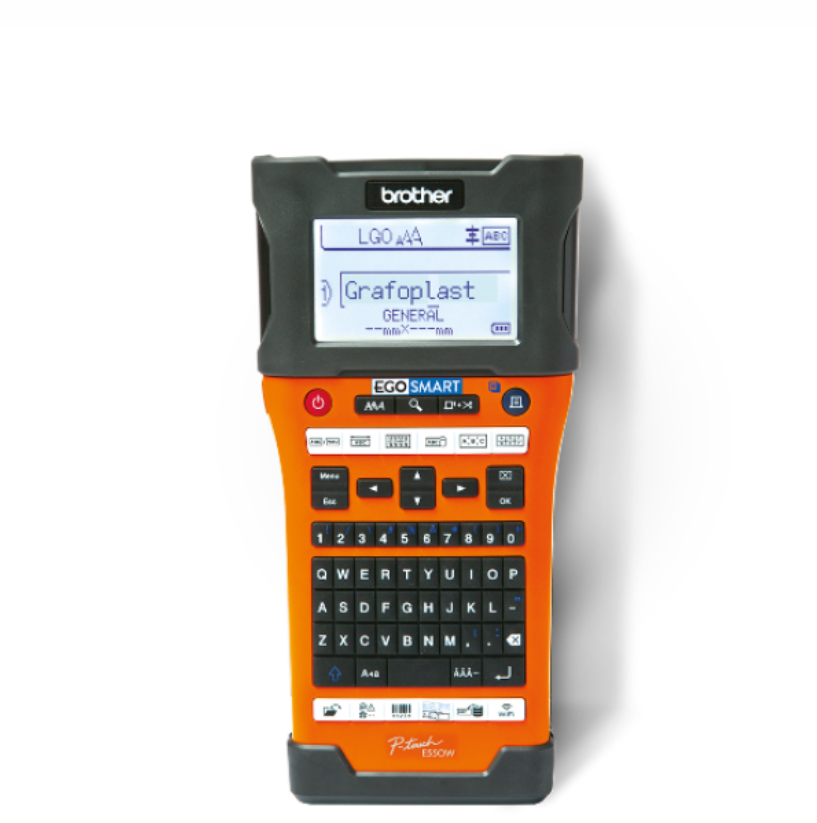 etichettatrice portatile ego2smart vista frontale con tastiera qwerty etichettatrice portatile ego2smart vista frontale con tastiera qwerty