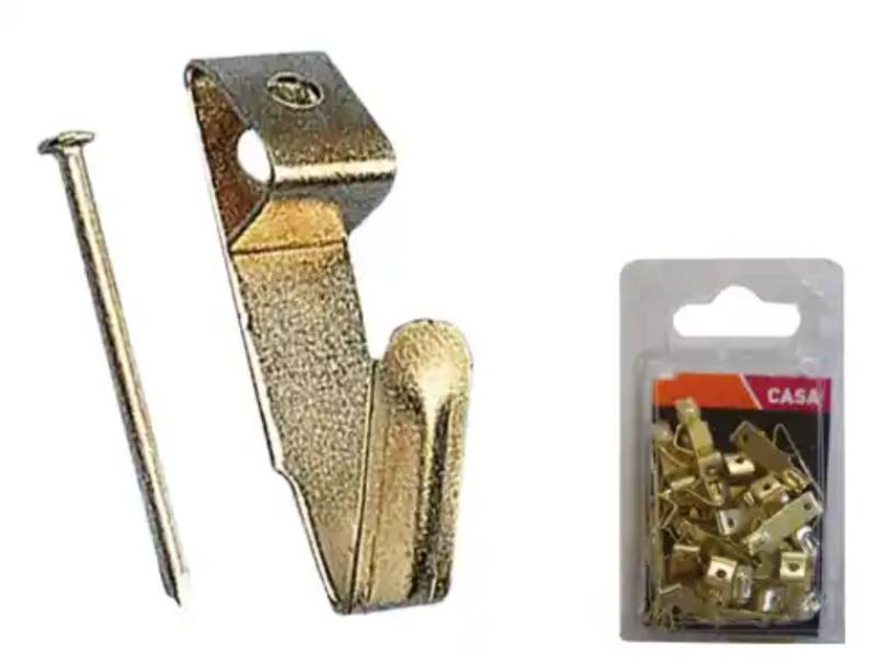 ganci per quadro in ottone confezione 20 pezzi confezione ganci per quadro in ottone 20 pezzi