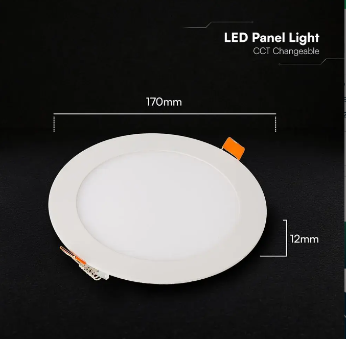 pannello led tondo da incasso v tac dimensioni 170mm spessore 12mm pannello led tondo da incasso v tac dimensioni 170mm spessore 12mm