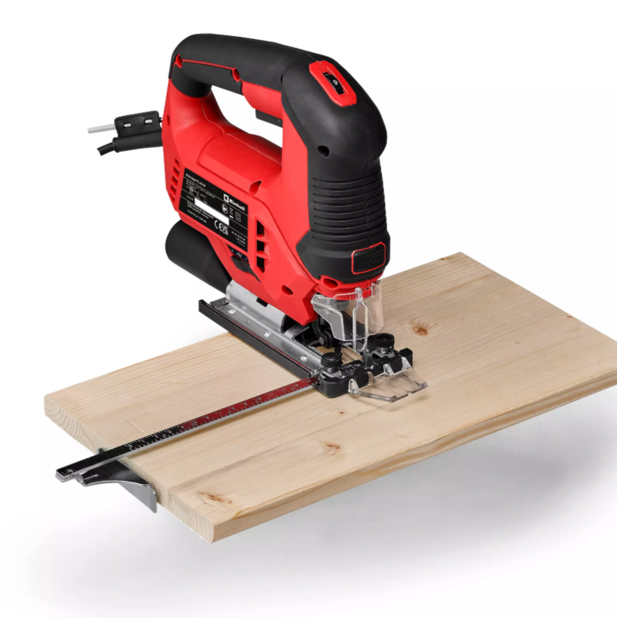 seghetto alternativo einhell tc js 90 esempio taglio su legno seghetto alternativo einhell tc js 90 taglio su legno con guida parallela
