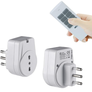 2 prese radiocomandate con telecomando fino a 30 m  - 48501