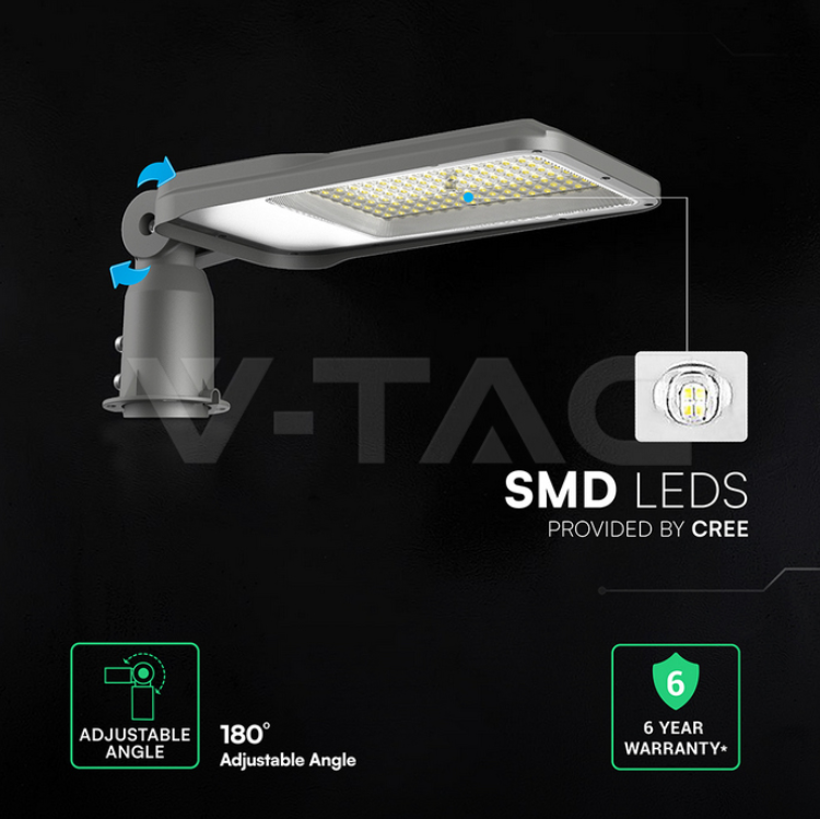 armatura stradale led orientabile 180 gradi v tac armatura stradale led v tac con angolo regolabile 180 gradi