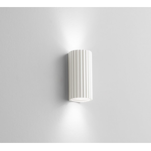 Applique cilindrica gesso bianco tinteggiabile  2 x gu10 28w  - 854
