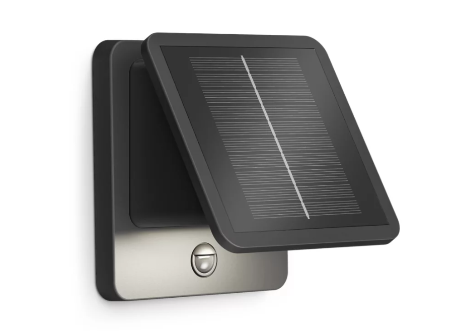applique da parete solare philips led bianco caldo 2700k applique da parete solare philips led 2700k colore nero vista frontale