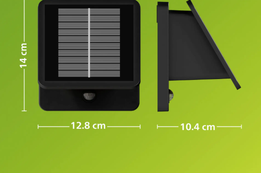 dimensioni applique solare led philips 14 cm 12 8 cm 10 4 cm dimensioni applique solare led philips 14 cm 12 8 cm 10 4 cm