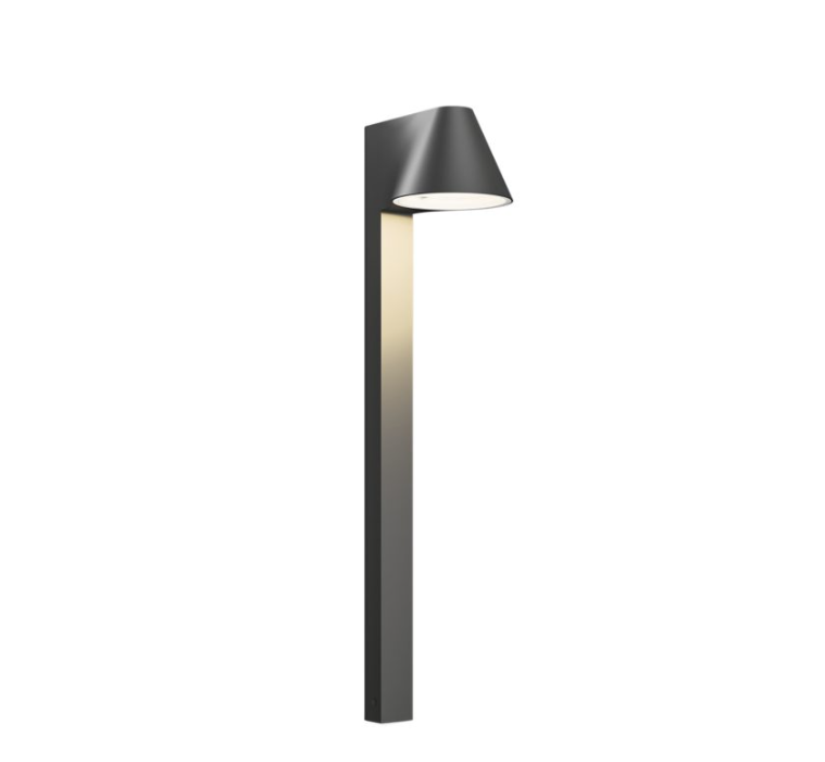 paletto luminoso da esterno nero attacco gu10 philips voltan paletto luminoso da esterno nero con testa a cappello attacco gu10 philips voltan