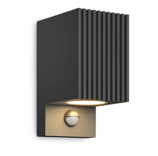 applique led da esterno philips voro antracite con sensore movimento applique led da esterno philips voro antracite con sensore movimento
