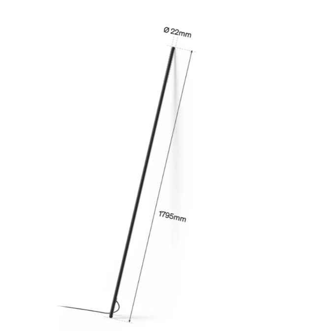 Dimensioni Philips Hue Signe Gradient Pole 1795 mm dimensioni lampada da terra philips hue signe gradient pole altezza 1795 mm diametro 22 mm
