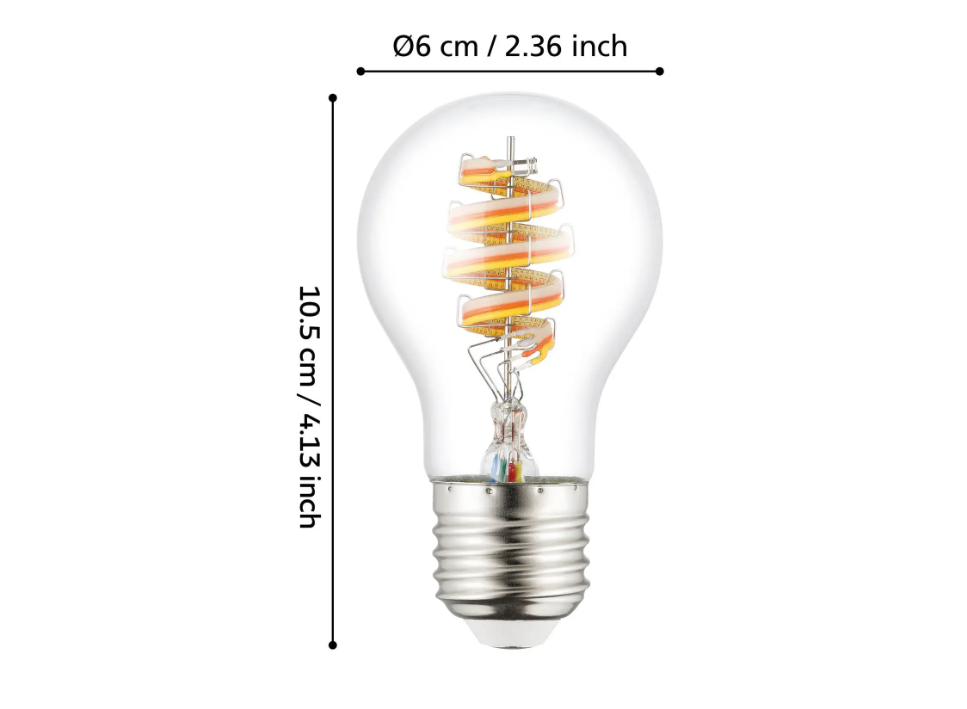 dimensioni lampadina led e27 a60 60 mm 105 mm dimensioni lampadina led e27 a60 diametro 60 mm lunghezza 105 mm