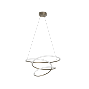 Lampada a sospensione in alluminio colore bronzo led 27w  2700k / 4000k/ 6500k   racale - 902693