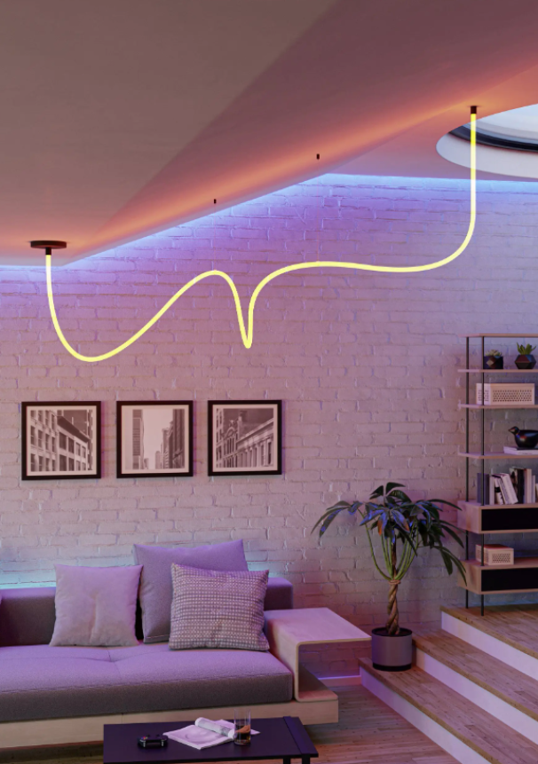 Luce rgb striscia led eglo glow effetto ambiente Striscia led rgbw eglo glow in illuminazione colorata ambiente