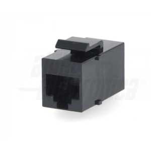 Adattatore nero keystone eu 20mm cat.6 presa-presa utp  - 96-120n