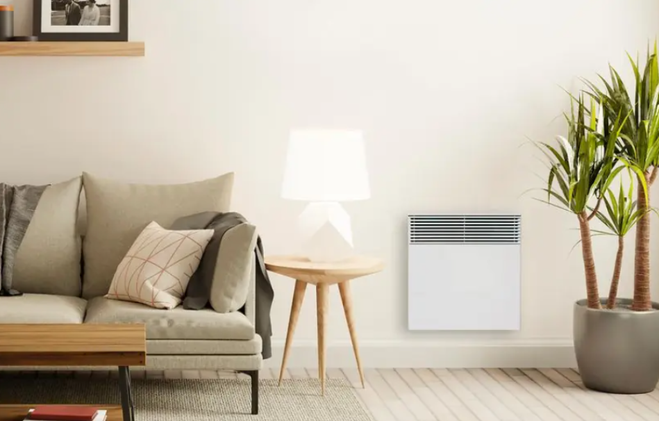 termoconvettore elettrico a parete bianco finitura satinata frontale termoconvettore elettrico a parete colore bianco