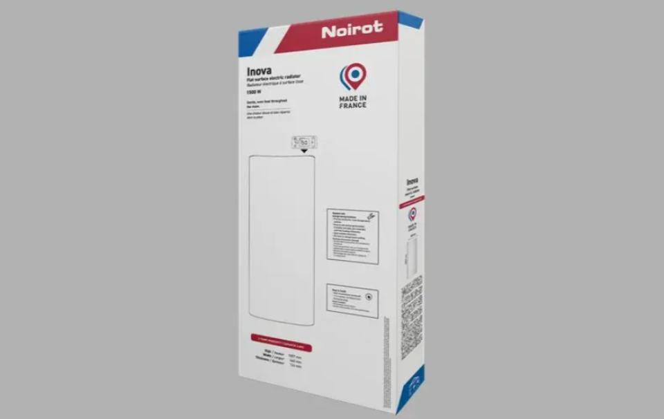 Imballo radiatore Noirot Inova 1500W confezione radiatore noirot inova 1500w