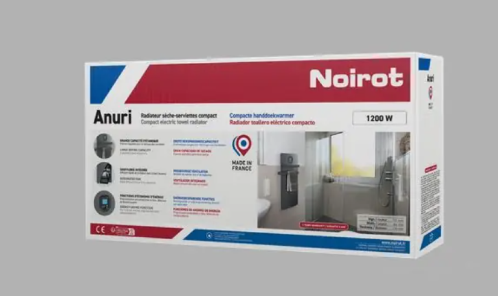 imballo scaldasalviette noirot anuri 1200w confezione scaldasalviette noirot anuri 1200w grigio antracite