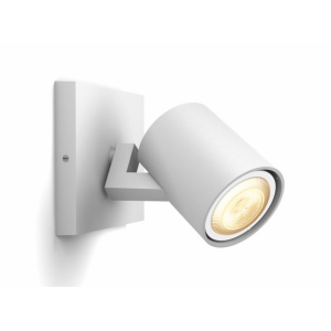 Faretto smart bianco 1xgu10 5w 2200k-6500k philips hue runner - 33820300