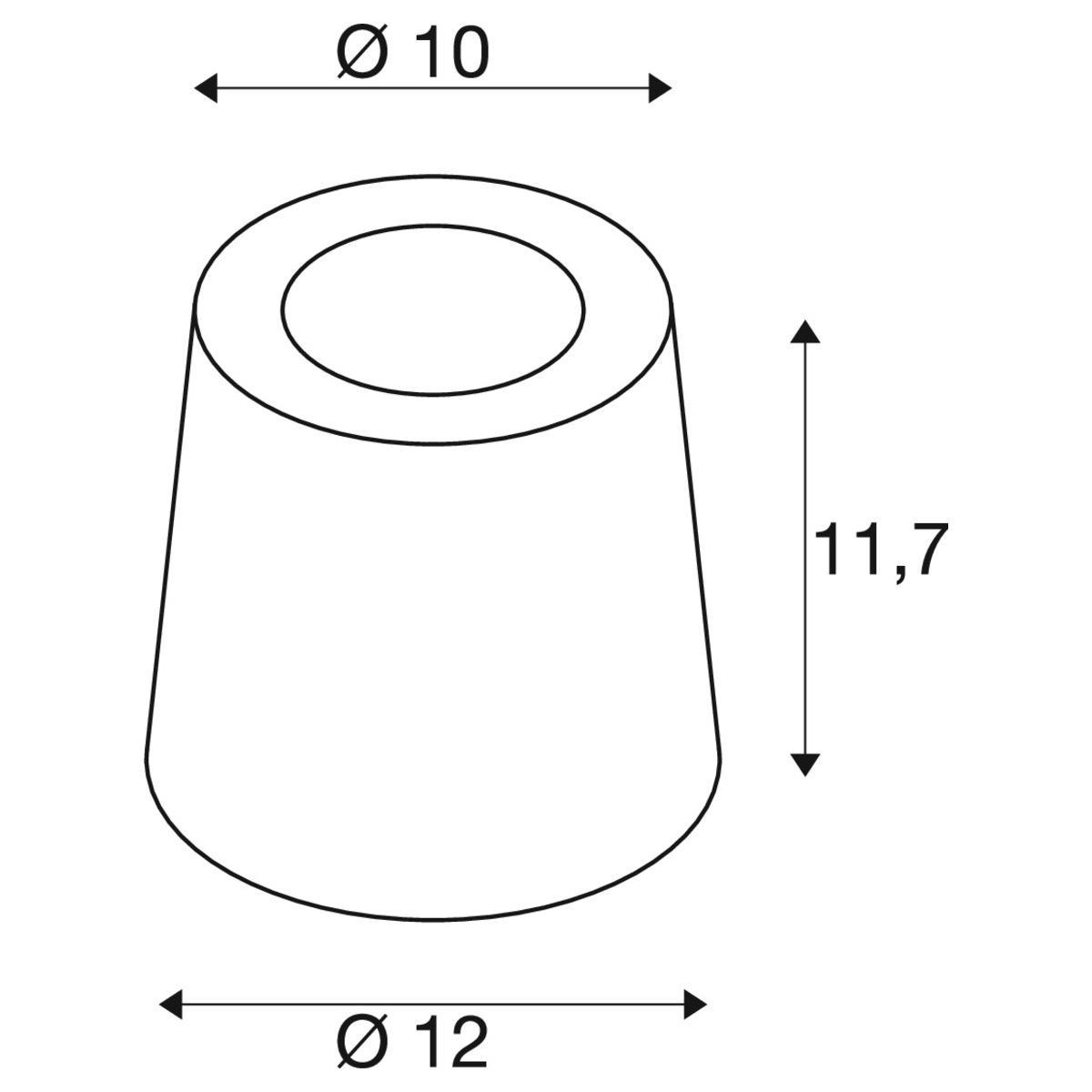schema misure lampada da terra rotonda 11 7 cm 12 cm slv schema dimensionale lampada da terra rotonda altezza 11 7 cm diametro 12 cm slv