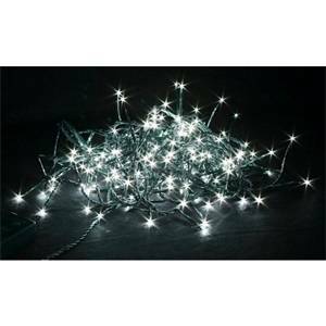 Giocoplast minilucciola natalizia 8 metri per esterno 192 led luce bianca fredda 14309665