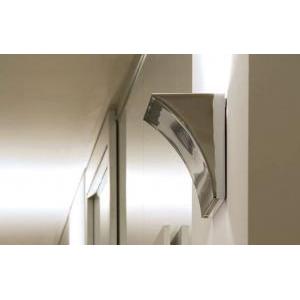 Pochette da parete led up/down cromo f9705057