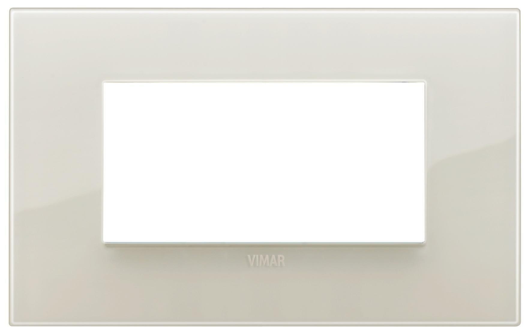 vimar vimar arkè placca classic 4 moduli colore reflex avorio 19654.67 - foto 1