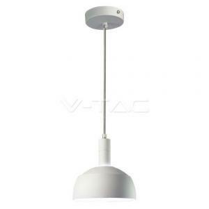 Sospensione bianca regolabile diametro 180mm attacco e27  vt-7100 3920