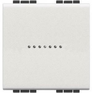 Livinglight deviatore assiale 1 polo 10a 2 moduli bianco n4053m2n