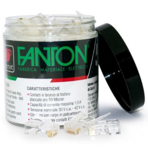 fanton fanton 50 plug rj45 utp cat.5e 23720b - foto 1