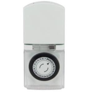 Programmatore giornaliero  da esterno 3500w bianco - 58101