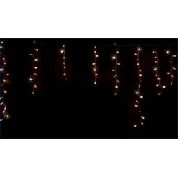 giocoplast natale giocoplast tenda sfalsata natalizia 144 led luce bianca calda con flash 14410299 - foto 1