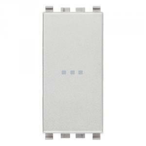 Eikon pulsante 1p no 10a assiale colore grigio next 20108.n
