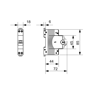 Interruttore magnetotermico 2 poli 32a 4.5ka  - gw90050