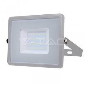 Proiettore slim led 30w chip samsung colore grigio luce freddissima 6400k vt-30-g 456