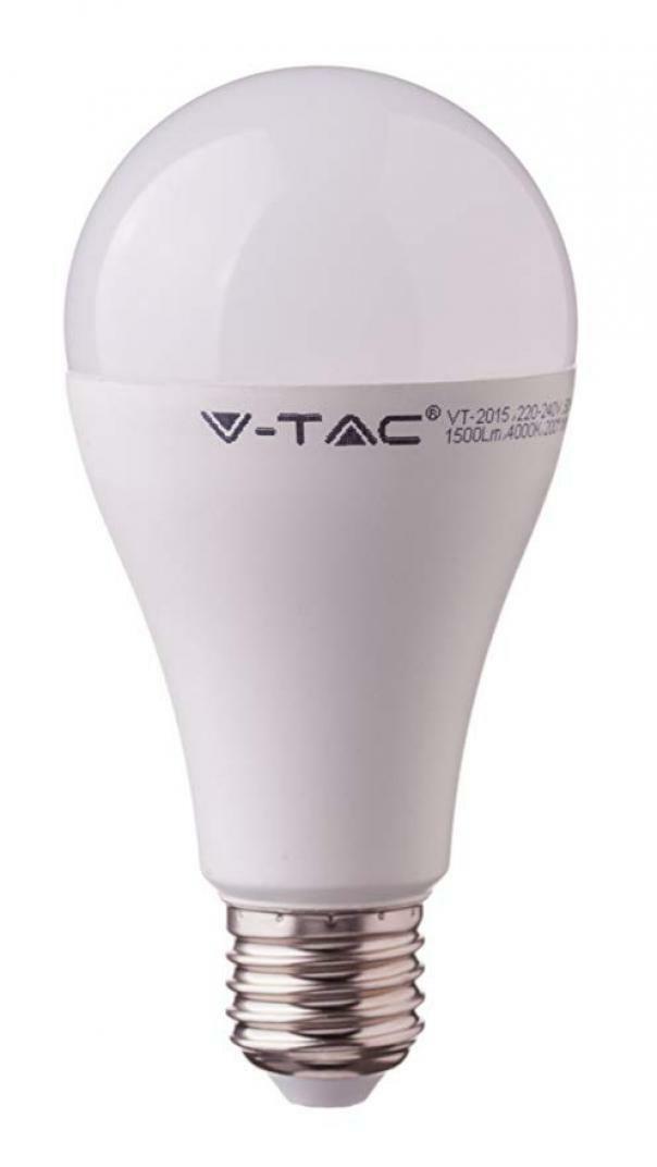 Lampadina Goccia LED V-TAC  Chip Samsung 15W E27 Luce Calda VT-215 - 159 01