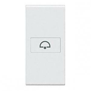 Livinglight copritasto ax+campanello 1 modulo colore bianco n4916d
