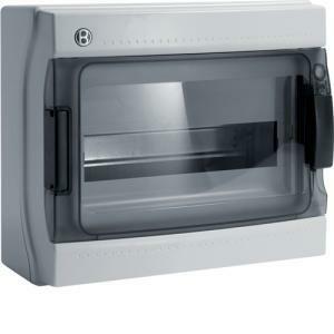 Centralino ip65 12 moduli portella fume' grigio b06523