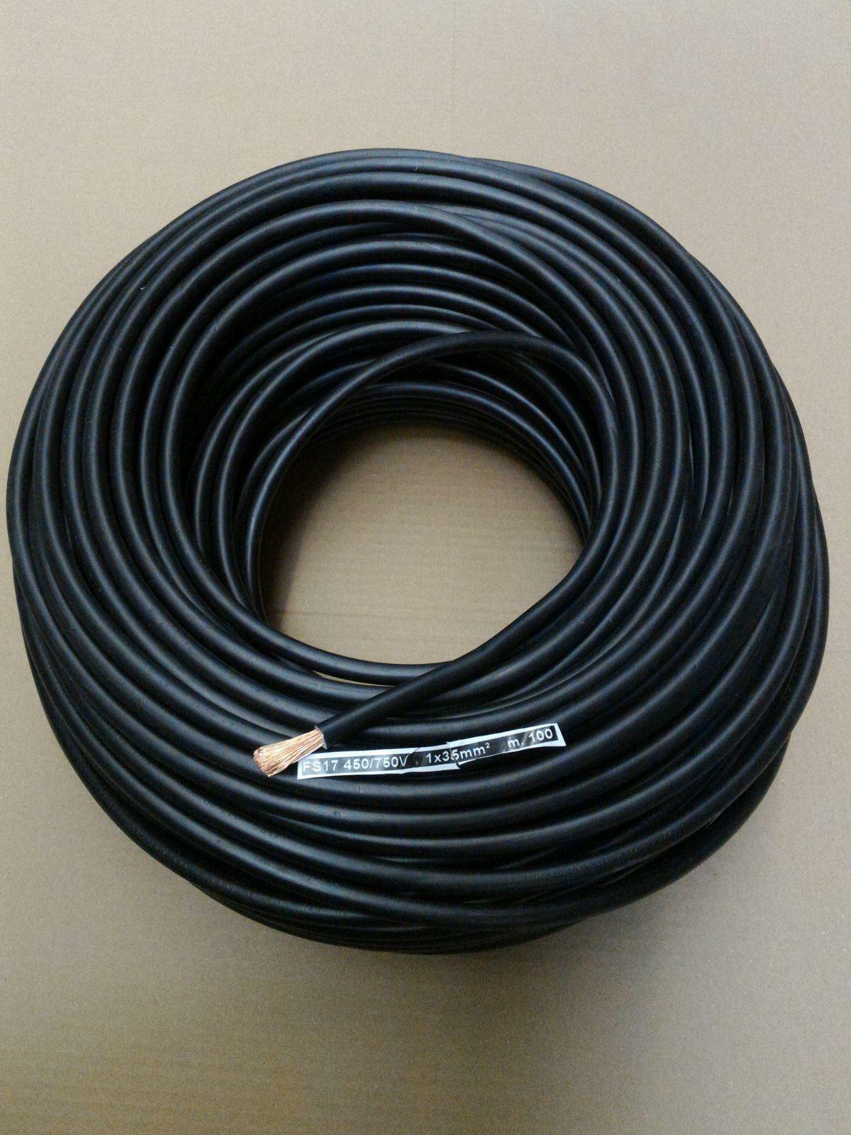 cavi cavi al metro cavo unipolare cordina fs17 nero sezione 1x35mmq n07v-k1x35ne fs17-1x35ne - foto 1