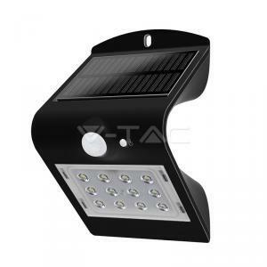 Lampada solare led 1.5w colore nero luce naturale 4000k vt-767-2 8277