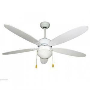 Ventilatore da soffitto d130 5 p con luce colore bianco zfs9110m/b  zfs9110b