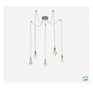 Italia lampadario sospensione cord 60w attacco grande 27 colore ruggine 310100562