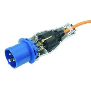 Materiale elettrico adattatore da spina schuko a cee 2p+t ip44 1821b