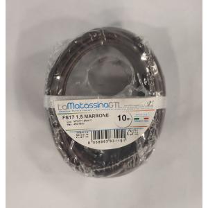 Cavo unipolare fs17  mfs171,5ma10-1,5mmq-10 metri-marrone