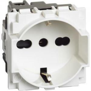 Living now presa unel e bipasso 2p+t 16a 250 vac colore bianco kw4140a16