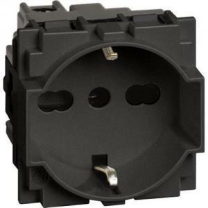 Living now presa unel e bipasso 2 p+t 16a 250 vac colore nero kg4140a16