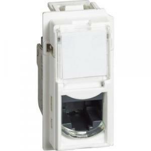 Living now connettore rj45 categoria 5e utp connessione tipo toolless idc 1 modulo colore bianco kw4279c5e